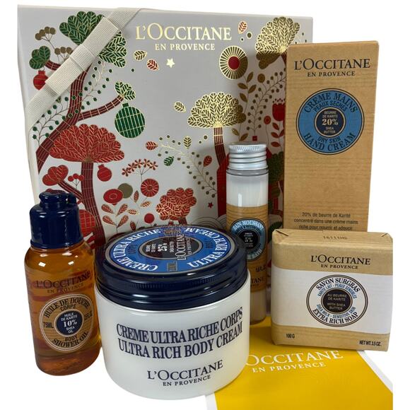 L’OCCITANE Other - L’OCCITANE 5-Pc Shea Butter Gift Set Body Cream Oil Soap Hand Cream w/ Box